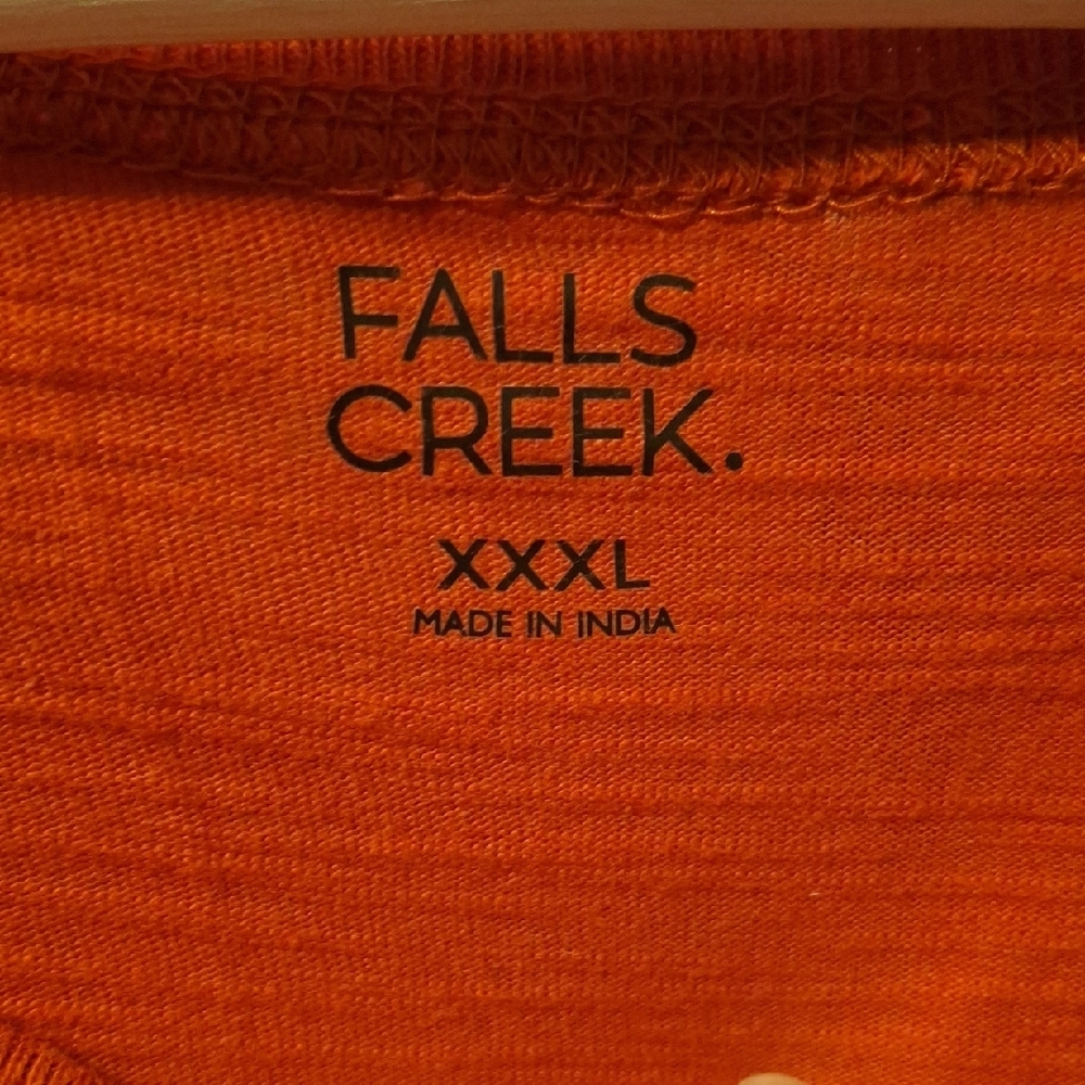Falls Creek Orange XXXL Shirt - Picture 2 of 7